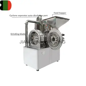 Chaff Powder Making Machine WF WJT Low Speed Automatic Rice Husk Chaff Feed Forage Powder Making Grinding Crusher Pulverizer Machine