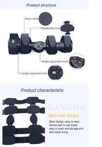 Angle Réglable Genouillère ROM Post Op Articulé Vif Orthopédique Orthèse de Soutien Au Genou Pour Adultes - Product Image 4