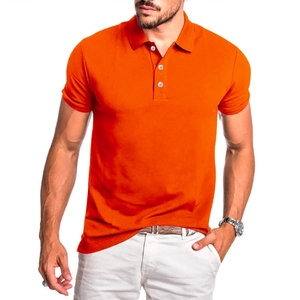 Polo de verano para <span class=keywords><strong>hombre</strong></span> europeo y americano 2024, camiseta personalizada ajustada de manga corta con cuello de Polo de Color sólido - Product Image 3