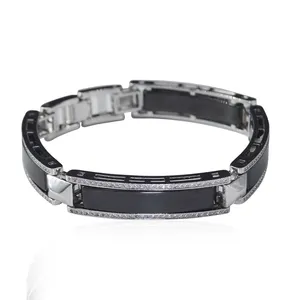 Zircon diamond 18K gold plating Ceramic bracelet for man wholesale factory mans for bracelet party