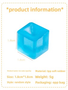 ของเล่นบีบก้อนน้ำแข็งจิ๋ว 1.8 ซม. ลูกบอลเจลใสบีบได้ น่ารัก บรรเทาความเครียด ของเล่น TPR สำหรับขายส่ง - Product Image 2