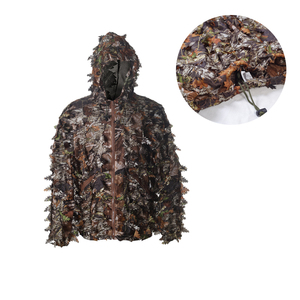 Waterproof hunting clothing camouflage 3d leafy maple leaf ghillie green camo suit - Product Image 6