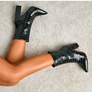 Botines de Diseño Único para Mujer, Tela Elástica Personalizada, Altura Media de Tobillo, Tacón Original, Botas de Otoño para Mujer, PU, Tallas Europeas 35-42 #   1 Par - Product Image 2