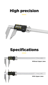 Calibre industriel IP67 Asimeto 0-300 mm avec fonction de maintien des données, lecture dans les espaces confinés, boîtier métallique - Product Image 4