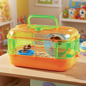 Gabbia di vista trasparente in plastica di alta qualità per criceti topi e gerbilli con colori assortiti opzionali - Product Image 1