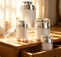 Pot à crème sous vide 15-100 ml en acrylique, distributeur de lotion/crème, emballage cosmétique