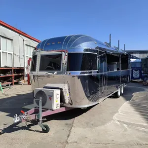 Good Design Street BBQ Airstream Food Truck Fully Equipped Food Trailer For Sale USA