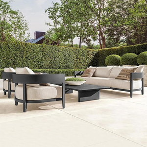 Ensemble <span class=keywords><strong>de</strong></span> canapés <span class=keywords><strong>de</strong></span> <span class=keywords><strong>jardin</strong></span> en <span class=keywords><strong>aluminium</strong></span> <span class=keywords><strong>de</strong></span> luxe moderne, mobilier d'extérieur imperméable pour appartement, cour, patio, hôtel, villa, <span class=keywords><strong>jardin</strong></span> - Product Image 1