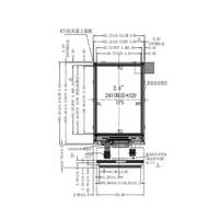 Modul Layar LCD IPS TFT Huaxin 2.4 Inci 240x320 Antarmuka SPI ST7789 dengan Layar Sentuh untuk Sistem Tertanam