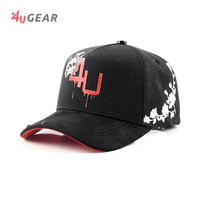 4UGEAR Gorras topi kustom 5 Panel 4U topi bisbol olahraga topi Snapback dengan topi logo bordir datar kustom untuk topi pria