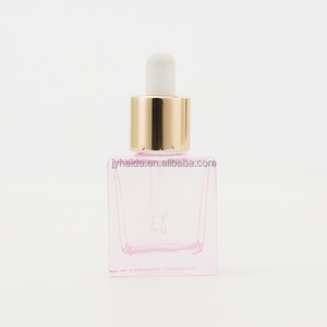 Factory Price Luxury Serum Dropper Gold-ring <strong>Pipette</strong> Essential Oil Pink <strong>10</strong> <strong>ml</strong> Mini Easy-carrying Glass <strong>Bottle</strong> - Product Image 2