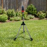 Penyiram Taman 6 Pola Penggerak Gigi dengan Tripod yang Dapat Diperpanjang 59 inci
