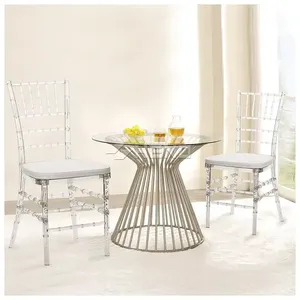Chaises <span class=keywords><strong>de</strong></span> mariage en acrylique pour événements, style Chiavari, en plastique, pour adultes, en gros, pour hôtels modernes, fabriquées en Chine - Product Image 5