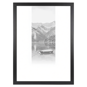 Cornice Fotografica Rettangolare Verticale <span class=keywords><strong>Clamaro</strong></span> COLLAGE 80 X 121 |   Nero Opaco |   Cornice in MDF con Pannello Posteriore in Vetro Acrilico Infrangibile e Metallo - Product Image 1