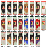 3X Échantillons Gratuits Extensions Cheveux Synthétiques Pré-étirés pour Tresses Africaines au Crochet Yaki, Faciles à Tresser, Vente en Gros