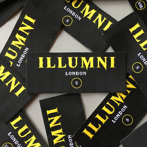 Tùy chỉnh sang trọng <span class=keywords><strong>SATIN</strong></span> LỤA endfold may Damask dệt Thương hiệu chính nhãn dệt cho quần áo - Product Image 1