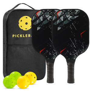 Raquetas de Pickleball de fibra de carbono antideslizantes con bolsa de transporte y pelotas para deportes al aire libre - Product Image 5
