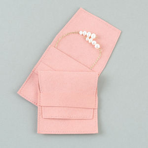 กล่องใส่เครื่องประดับไมโครไฟเบอร์กันฝุ่น ขนาด 7*7 ซม. สกรีนโลโก้ได้ตามต้องการ ขายดี กล่องเก็บแหวนแฟชั่น กล่องบรรจุภัณฑ์ - Product Image 3