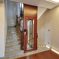 Système d'ascenseur compact pour la maison - Ascenseur résidentiel sûr, silencieux et économe en énergie pour les petites maisons et les personnes âgées - Installation facile