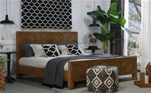 <span class=keywords><strong>Letto</strong></span> King Size <span class=keywords><strong>180</strong></span> <span class=keywords><strong>CM</strong></span> in Stile Rustico DANDOU, Arredamento per la Casa in Legno di Pino Riciclato - Product Image 5