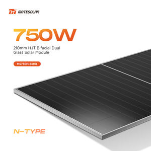 Mate แผงโซลาร์เซลล์แบบสองด้านแผงโซลาร์เซลล์750วัตต์แผงโซลาร์เซลล์แบบครึ่งเซลล์ราคาสำหรับบ้าน - Product Image 1