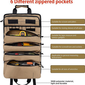 <span class=keywords><strong>Sac</strong></span> <span class=keywords><strong>à</strong></span> outils <span class=keywords><strong>de</strong></span> rangement multifonctionnel pliable et durable pour électricien - Product Image 3