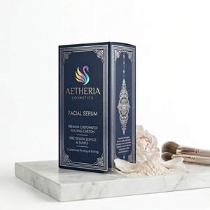 Carton pliable cosmétique personnalisé avec finition argentée et de qualité supérieure - Product Image 4