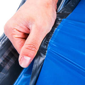 Nouveaux sacs d'expédition en polyéthylène recyclé bleu personnalisés de 2 mil, écologiques, de haute qualité, pour vêtements et bijoux, vente en gros - Product Image 3