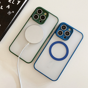 Funda de teléfono transparente magnética mate para <span class=keywords><strong>iPhone</strong></span> 15 16 Pro Max 14 13 12 <span class=keywords><strong>11</strong></span> Pro, funda protectora delgada para teléfono con cobertura completa - Product Image 3