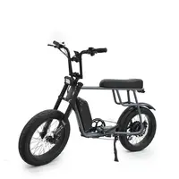 Fat Tire Electric Bicycle, Front Suspension, Retro Ebike