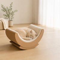 Nouvelle chaise à bascule pour chat avec griffoir, arbre à chat durable, résistant à l'usure, en feutre respirant toutes saisons, intégré