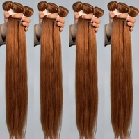 Extensions de cheveux ondulés Body Wave, lots de mèches de cheveux humains Remy 13x4 avec frontal, ombré brun blond, cheveux brésiliens, vente en gros, livraison en 24 heures