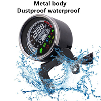 Racepro LED Round Motorcycle Multi-functional Gauges Instruments Digital Odometer Tachometer Fuel Level Speed Meter Indicator.