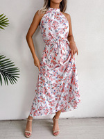 Robe d'été décontractée sans manches pour femme, taille haute, collection 2026