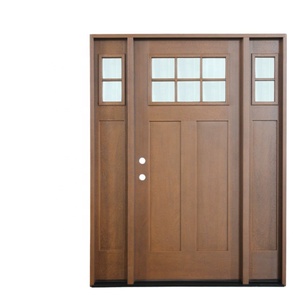 Porte d'entrée en fibre de verre avec panneaux latéraux, ouverture manuelle, surface finie pour appartement, hôtel et villa, usage extérieur - Product Image 1