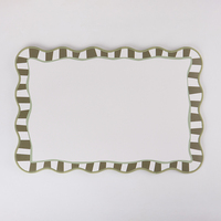 Décoration d'intérieur, design de cadre populaire, set de table en similicuir PVC, rectangulaire