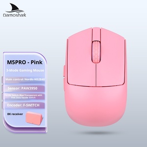 Souris de jeu sans fil Darmoshark M5 PRO 38g à prise en main ergonomique, trois modes, capteur PAW3950 8K Hz 30000 DPI, interrupteurs TTC pour PC et Esports - Product Image 1