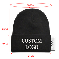 Produits les plus vendus 2025, bonnets personnalisés unisexes, couleur unie, chauds pour l'hiver, en acrylique tricoté, avec logo personnalisé