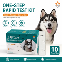 Kit de test rapide triple en une étape CPV/GIA pour la détection vétérinaire canine en milieu hospitalier animalier : Parvovirus et Virus de la maladie de Carré chez le chien