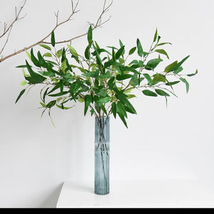 Tela <span class=keywords><strong>de</strong></span> seda <span class=keywords><strong>de</strong></span> eucalipto artificial para decoración, venta directa <span class=keywords><strong>de</strong></span> fábrica, china, oferta - Product Image 2