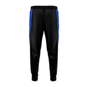 Ensemble de sport pour hommes bleu noir élégant, col rond, fermeture éclair, design personnalisé, survêtement d'entraînement d'équipe, taille élastique, tenue décontractée, imprimé - Product Image 6