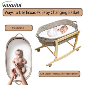 Cesta para Pañales de Bebé, Cambiador de Bebé Moderno y Sencillo, Colchoneta de Algodón de 3 mm de Grosor, Diseño Plegable, Funda de Colchón Extraíble - Product Image 3