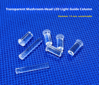 Tube guide-lumière LED en PC transparent de haute qualité de 4 mm, colonne guide-lumière LED ronde pour voyant lumineux de carte de circuit imprimé