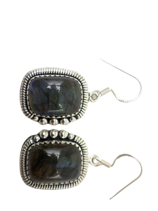 Natural Labradorite Gemstone Handmade <b>Earrings</b> 925 Sterling Silver Jewelry for Women Wholesale Designer Crystal Dangle <b>Earrings</b> - Product Image 4