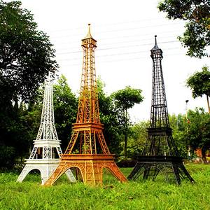 Décoration d'éclairage paysager extérieur personnalisé grande sculpture de la <span class=keywords><strong>tour</strong></span> <span class=keywords><strong>Eiffel</strong></span> en métal et fer - Product Image 6