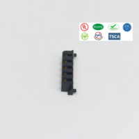 DGDTE A97F 2,0mm Rastermaß Buchsensteckverbinder mit SMT-Lötung für Laptop/Mini-Akku 5-polig Schwarz Kupferlegierung & Kunststoffgehäuse