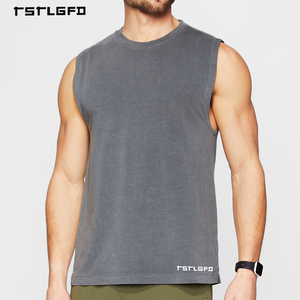 Camisetas de Gimnasio Personalizadas al por Mayor para Hombre, Camisetas Deportivas sin Mangas para Entrenamiento, Running, Color Blanco - Product Image 4