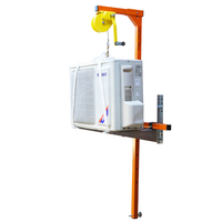 Nouveau treuil à main de 1200LBS (grue de 10m) unité extérieure de climatiseur avec outil de levage amovible et support