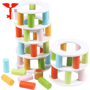 Balance <span class=keywords><strong>en</strong></span> <span class=keywords><strong>bois</strong></span> bloc empilant Tumbling <span class=keywords><strong>Tour</strong></span> <span class=keywords><strong>de</strong></span> Pise - Product Image 1