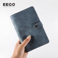 Portefeuille classeur de luxe A5/A6/A7 en cuir PU, agenda de poche imprimé, organiseur de budget à feuilles mobiles, carnet de budget vierge